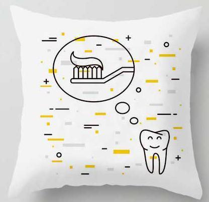 Tooth Fairy Pillow Cover for Kids – Velvet Cushion Cover with Hidden Tooth Pocket