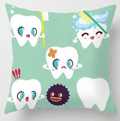 Tooth Fairy Pillow Cover for Kids – Velvet Cushion Cover with Hidden Tooth Pocket