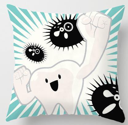 Tooth Fairy Pillow Cover for Kids – Velvet Cushion Cover with Hidden Tooth Pocket