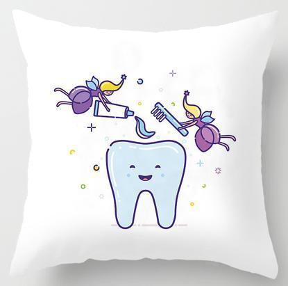Tooth Fairy Pillow Cover for Kids – Velvet Cushion Cover with Hidden Tooth Pocket