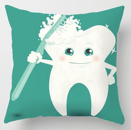 Tooth Fairy Pillow Cover for Kids – Velvet Cushion Cover with Hidden Tooth Pocket