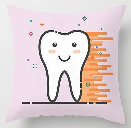 Tooth Fairy Pillow Cover for Kids – Velvet Cushion Cover with Hidden Tooth Pocket