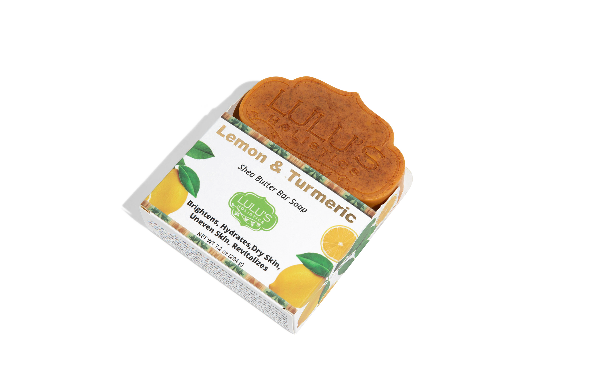 Lemon Turmeric Shea Butter Bar Soap | Brightening & Even Skin Tone — Made in USA