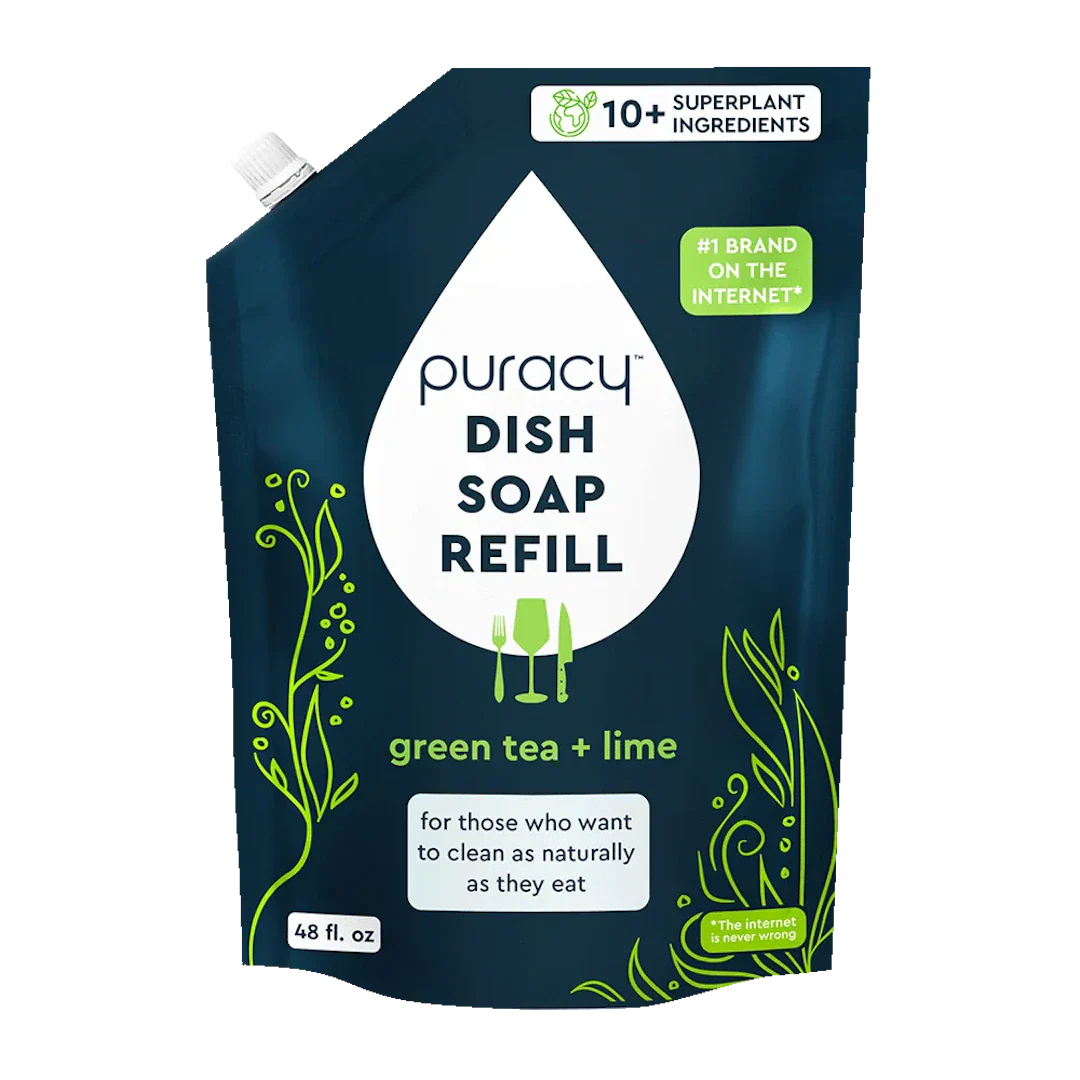Puracy Natural Dish Soap | Plant-Based, Concentrated Formula — 5 Scents