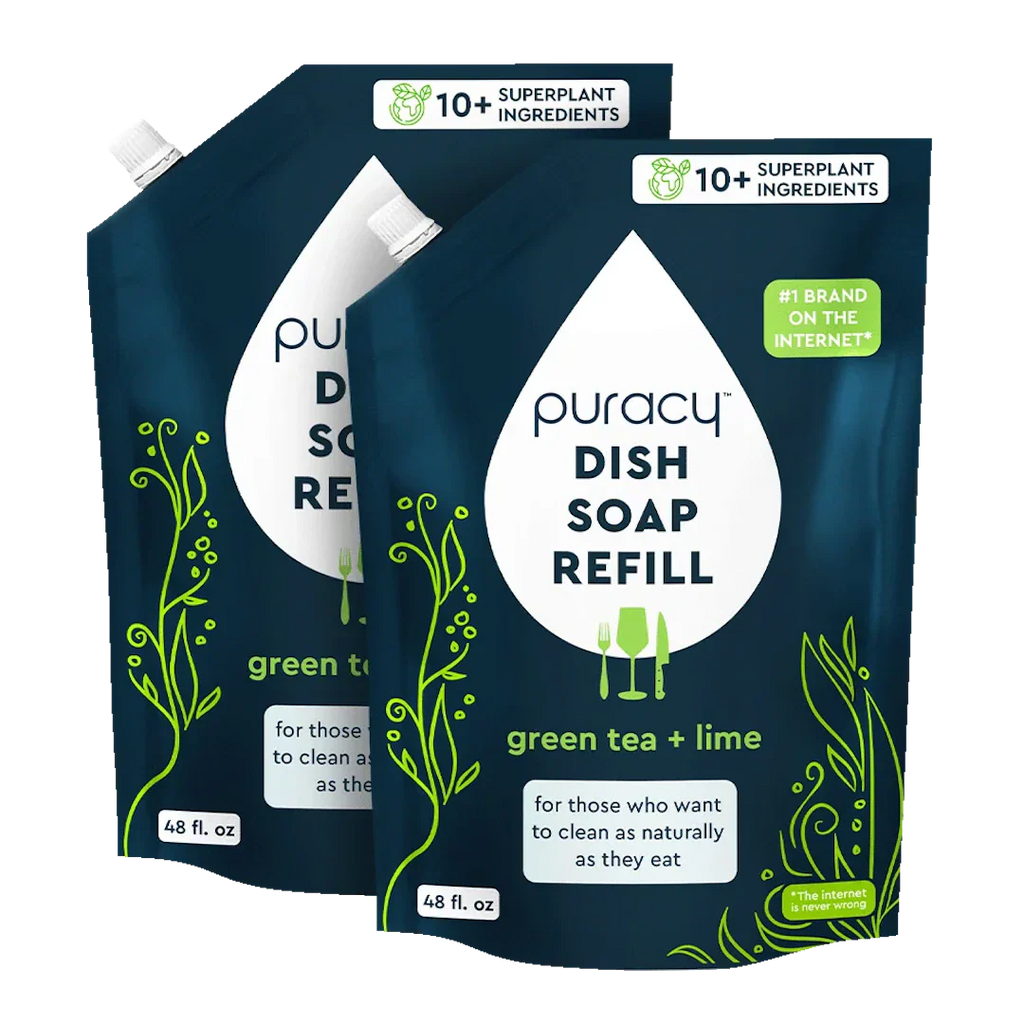 Puracy Natural Dish Soap | Plant-Based, Concentrated Formula — 5 Scents