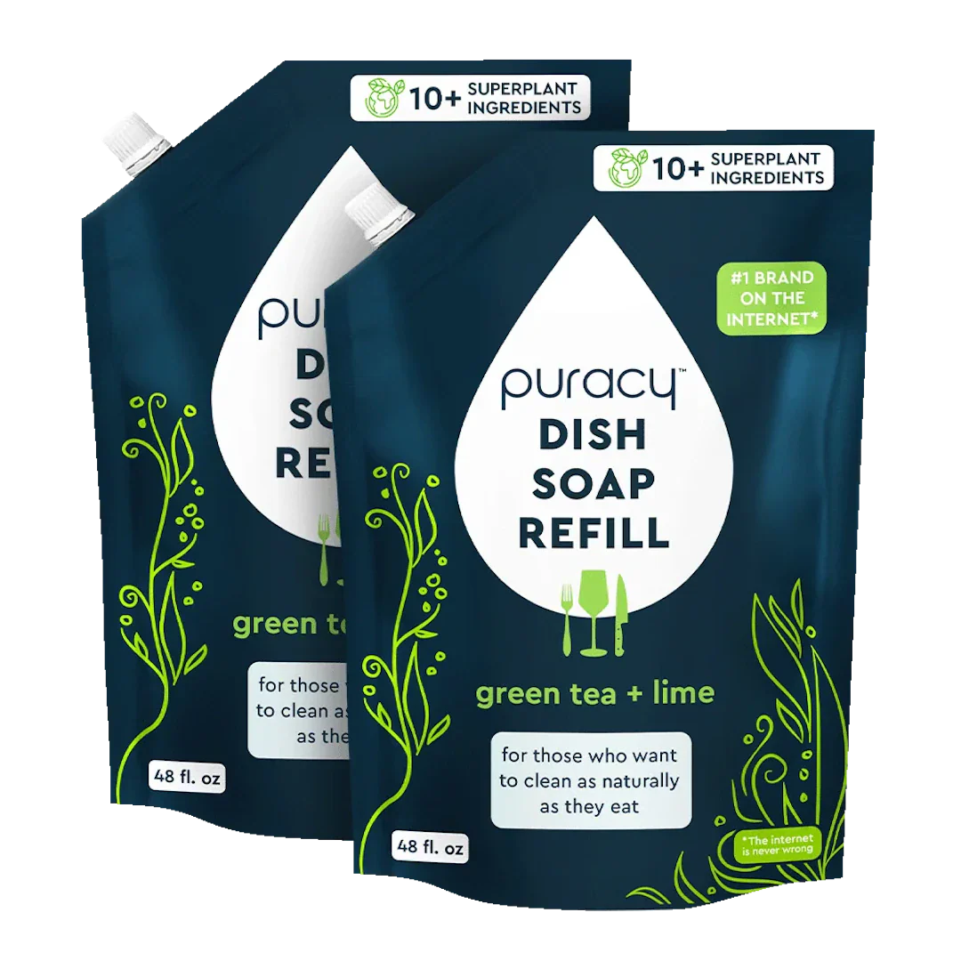 Puracy Natural Dish Soap | Plant-Based, Concentrated Formula — 5 Scents