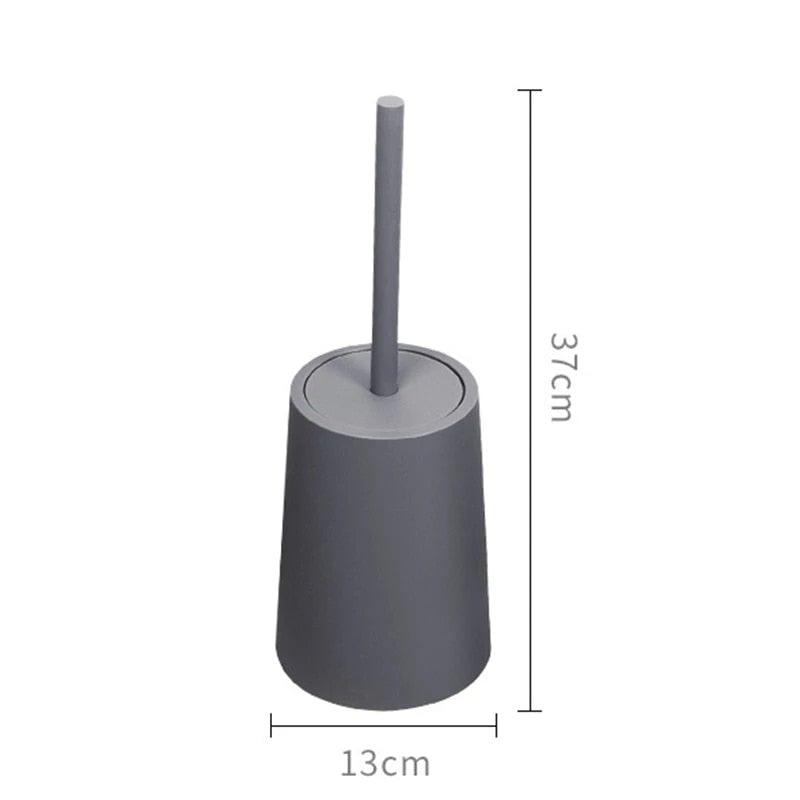 Nordic Ceramic Toilet Brush Set – Ergonomic Long Handle with Holder