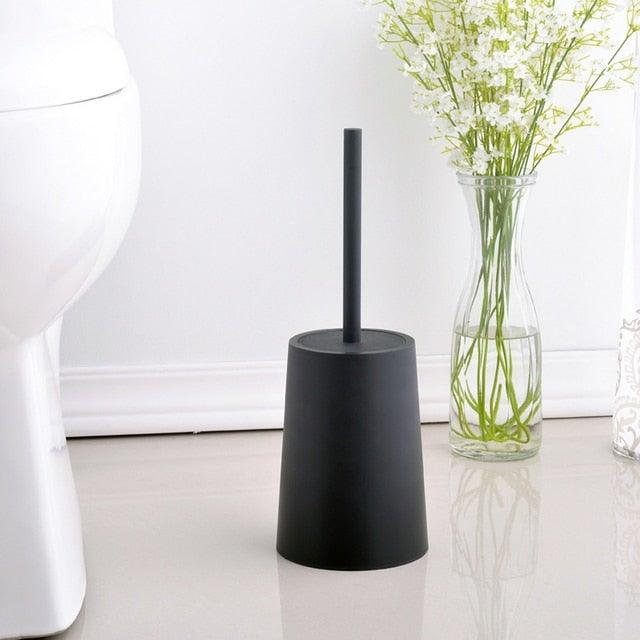 Nordic Ceramic Toilet Brush Set – Ergonomic Long Handle with Holder