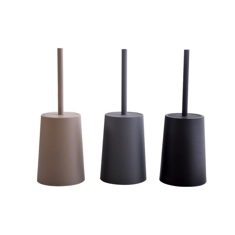 Nordic Ceramic Toilet Brush Set – Ergonomic Long Handle with Holder
