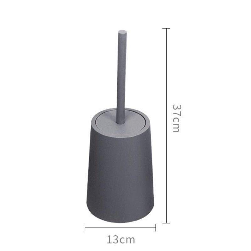 Nordic Ceramic Toilet Brush Set – Ergonomic Long Handle with Holder