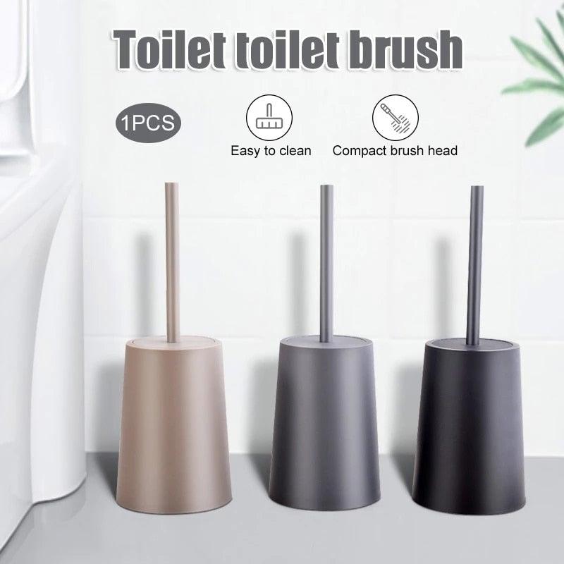 Nordic Ceramic Toilet Brush Set – Ergonomic Long Handle with Holder