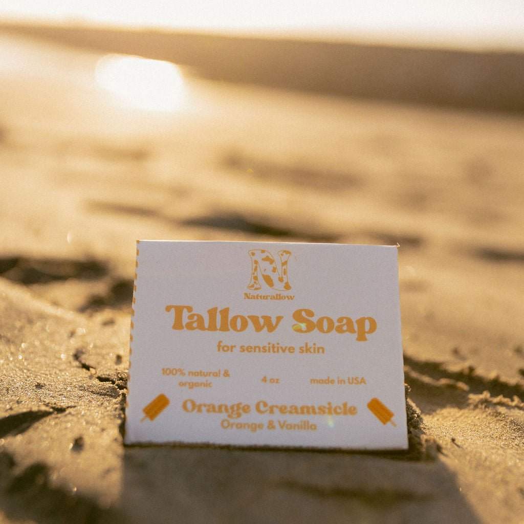 Grass-Fed Tallow Soap Bar | All-Natural, Sensitive Skin Safe — 4oz | 5 Scents