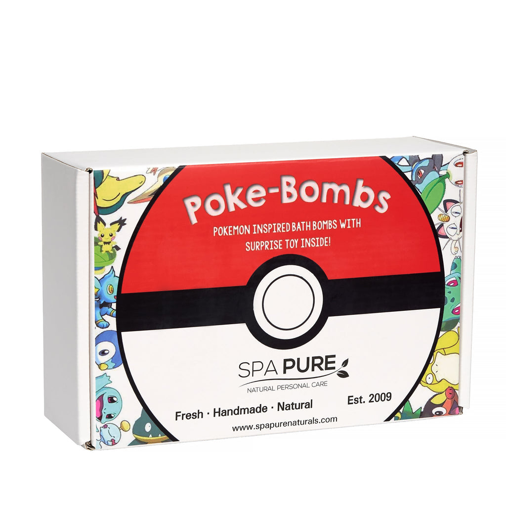 Kids Bath Bombs with Surprise Toys Inside – Pokémon-Inspired, 6 Count