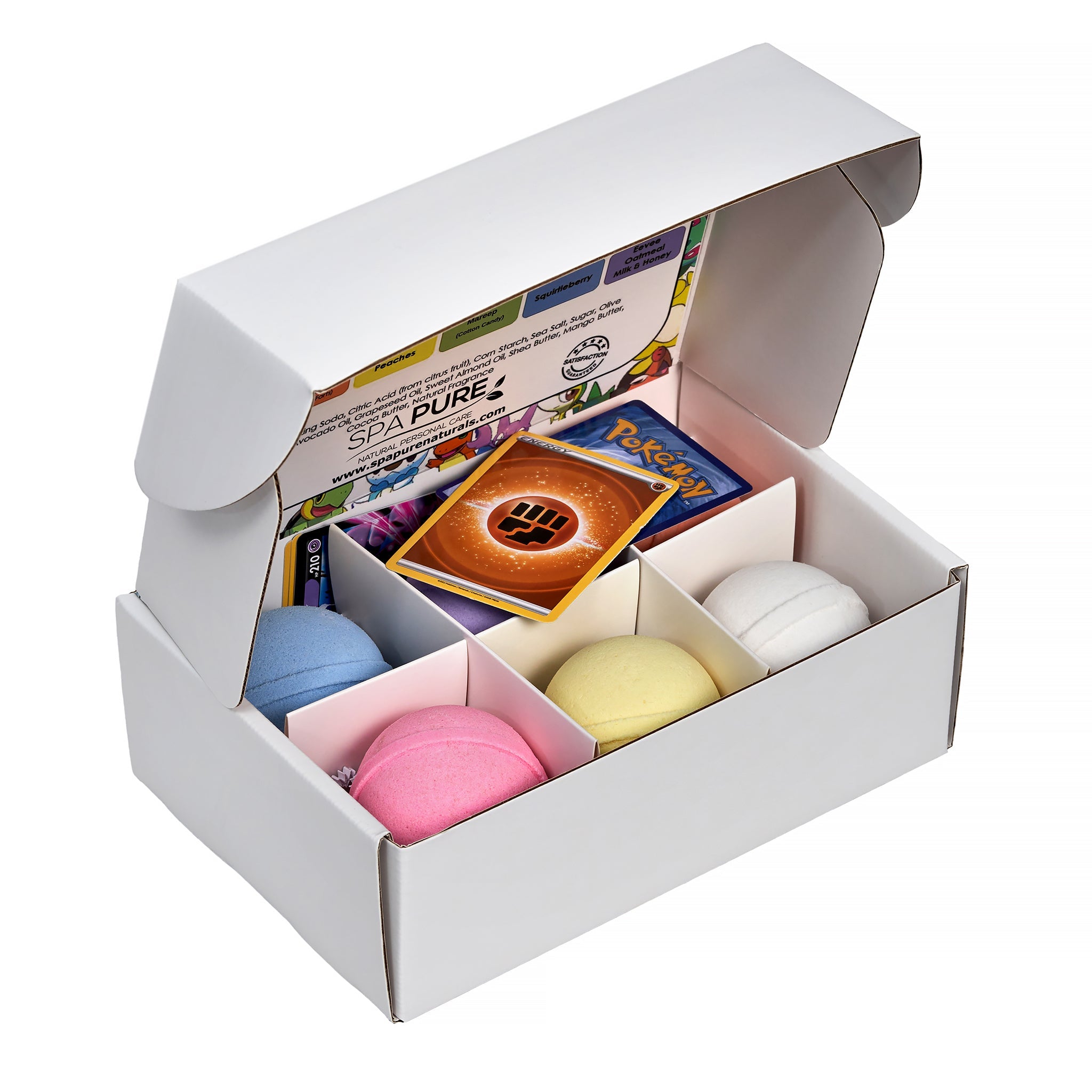 Kids Bath Bombs with Surprise Toys Inside – Pokémon-Inspired, 6 Count