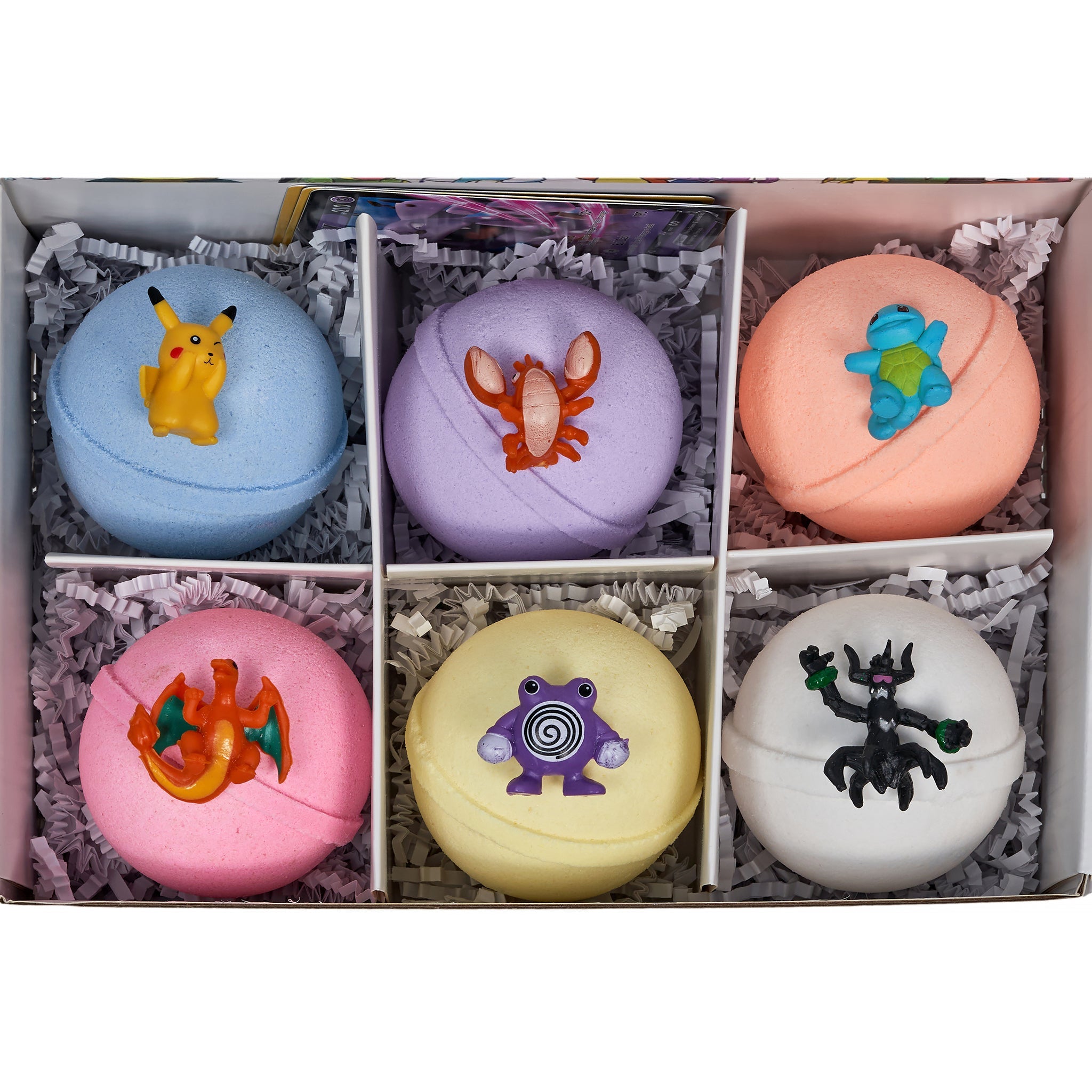 Kids Bath Bombs with Surprise Toys Inside – Pokémon-Inspired, 6 Count
