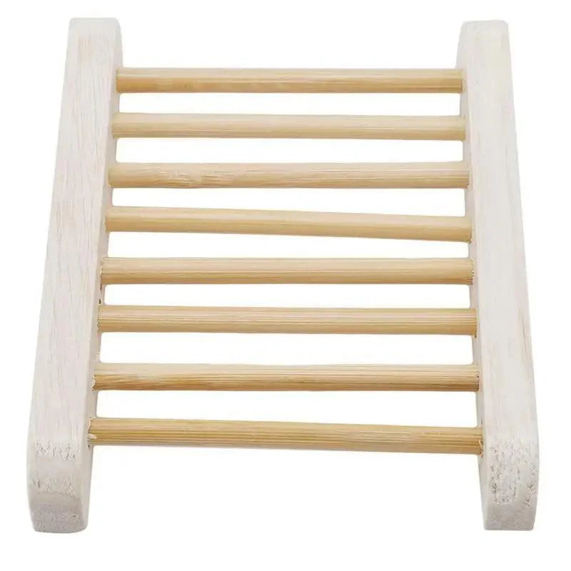 Handcrafted Natural Pine Wood Soap Dish | Slotted Self-Draining Soap Holder