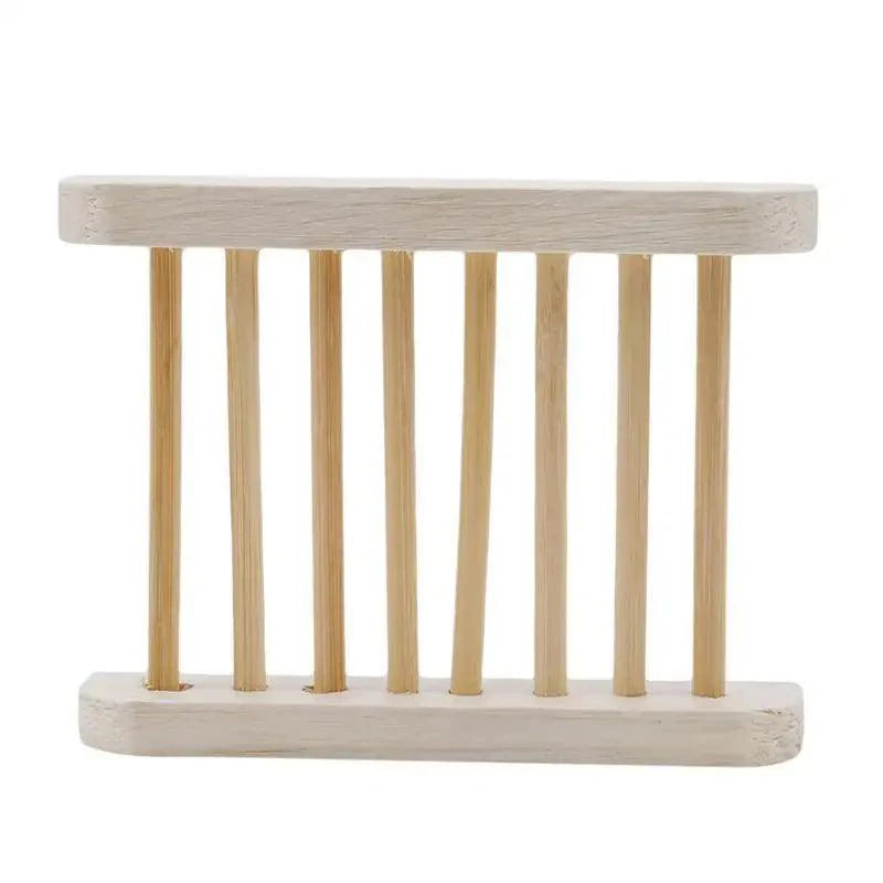 Handcrafted Natural Pine Wood Soap Dish | Slotted Self-Draining Soap Holder