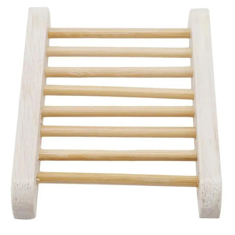 Handcrafted Natural Pine Wood Soap Dish | Slotted Self-Draining Soap Holder