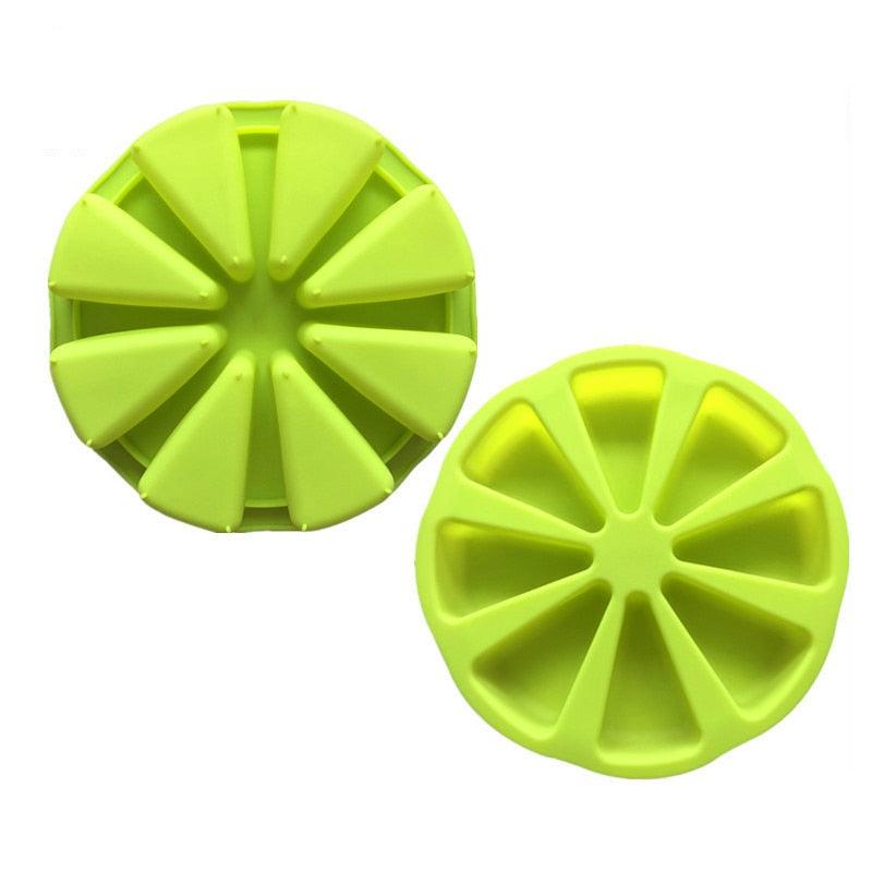 8-Cavity Triangle Silicone Baking Mold – Scone, Pizza Slice & Cake Pan