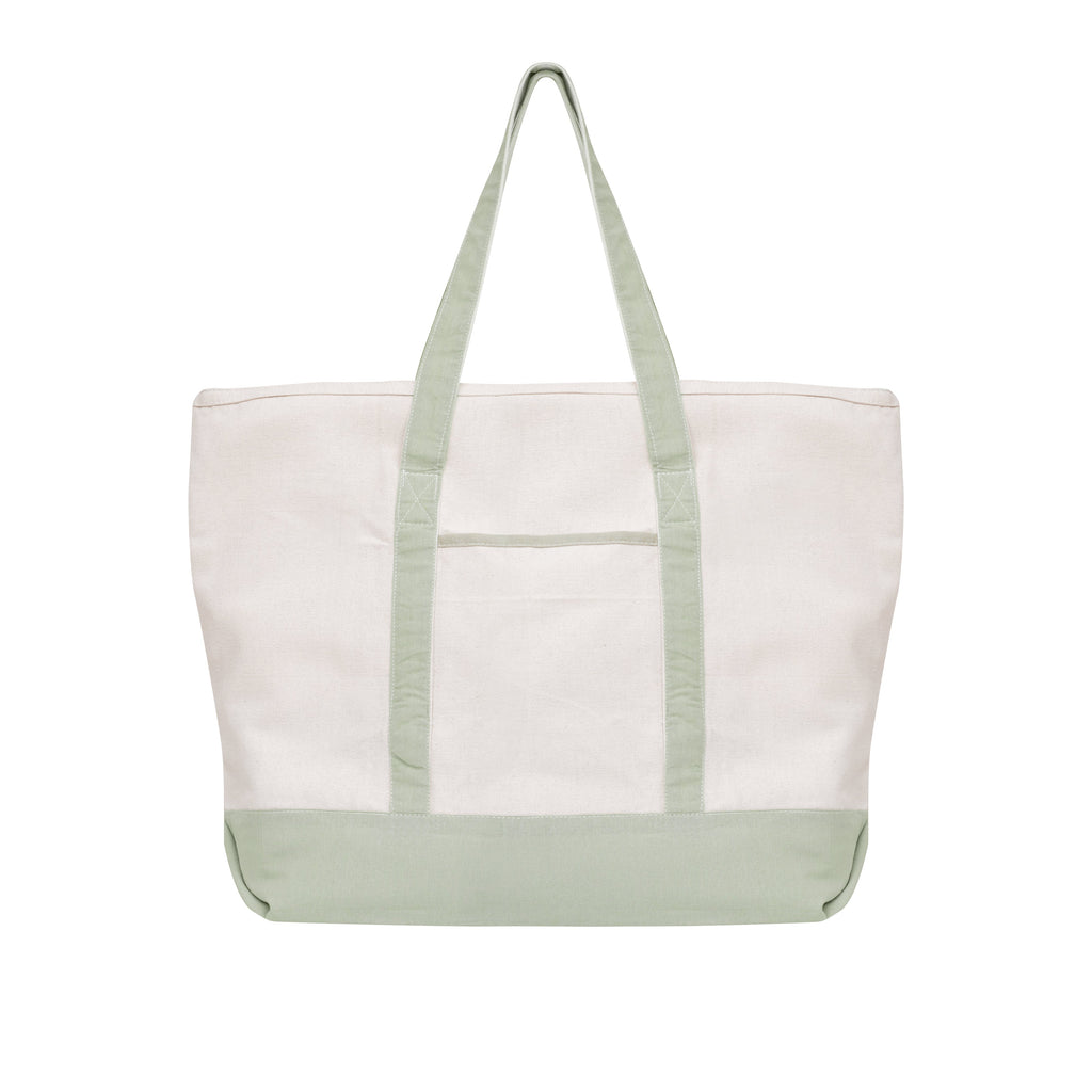 Extra Large Canvas Tote Bag with Zipper | 100% Organic Cotton — 5 Colors