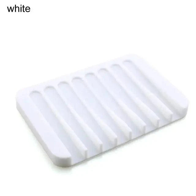 Lotus-Shape Silicone Soap Dish | Self-Draining, Non-Slip, Multi-Use — 9 Colors
