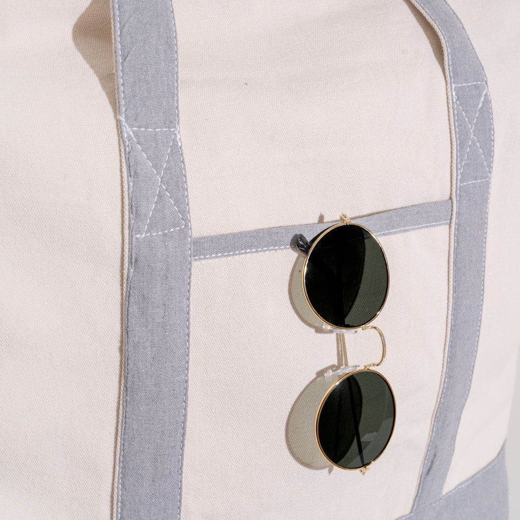 Extra Large Canvas Tote Bag with Zipper | 100% Organic Cotton — 5 Colors