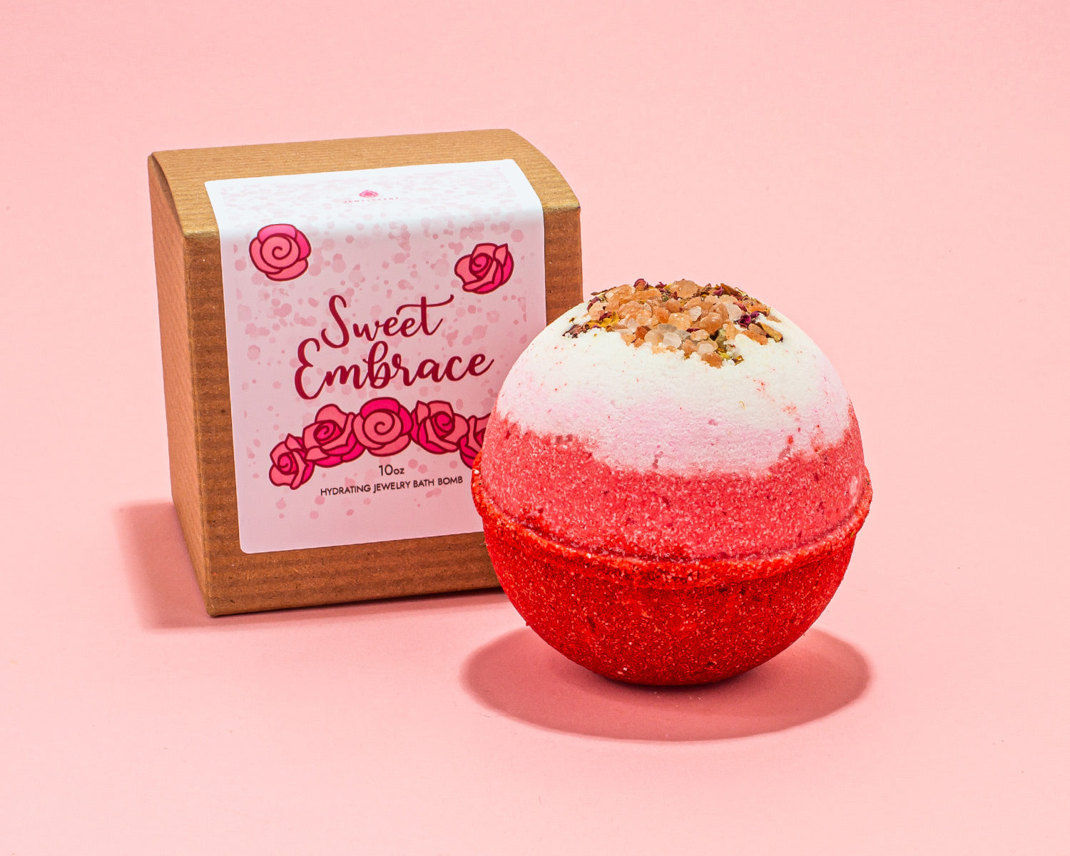 Sweet Embrace | 10oz Mystery Jewelry Bath Bomb — Hidden Ring Worth $20–$7,500